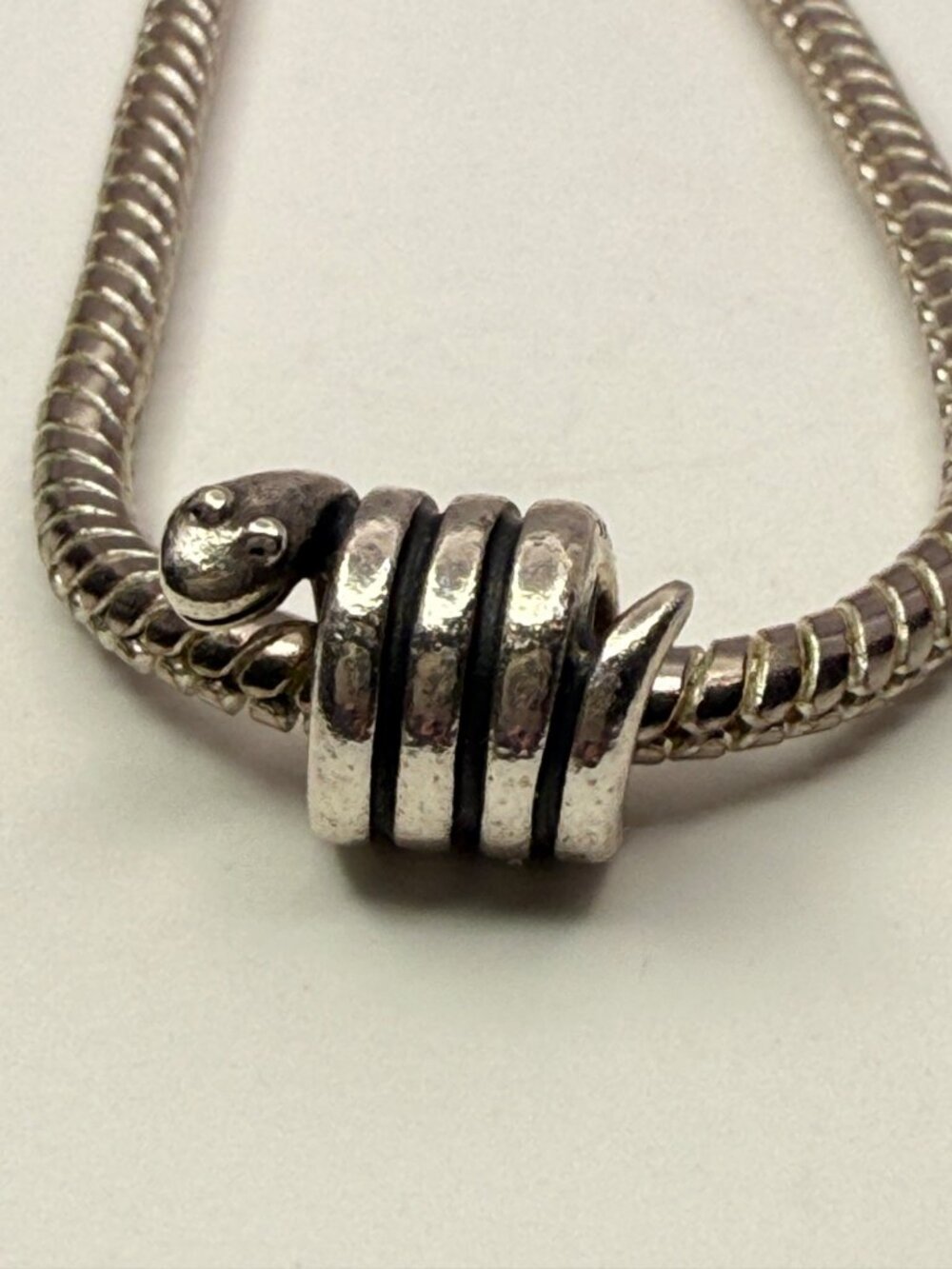 Pandora Sterling Silver Coiled Snake Charm S925 ALE